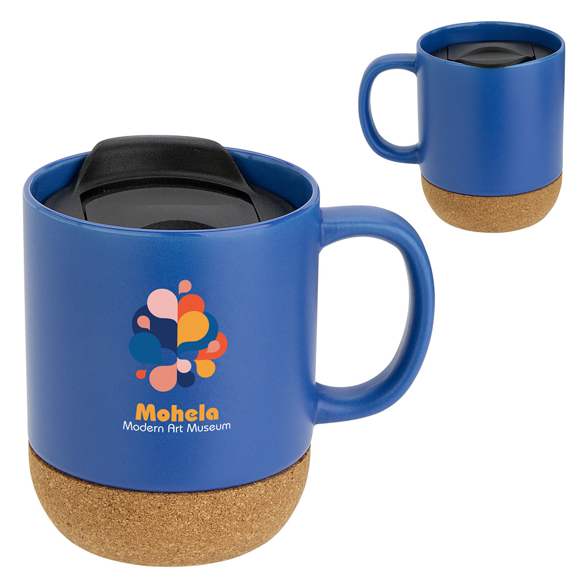 Balsamo 12 oz Ceramic Mug with Cork Base