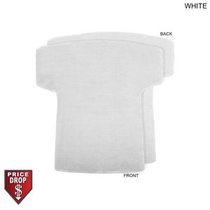 White Jersey Shape Microfiber Dri-Lite Terry Keepsake Towel, 18x17, Blank Only