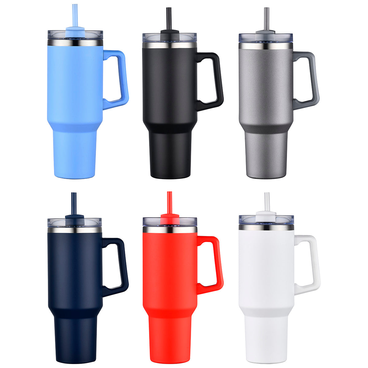 Genoa 40 oz Vacuum Insulated Travel Mug with Straw