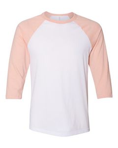 White/Heather Peach Orange Blank