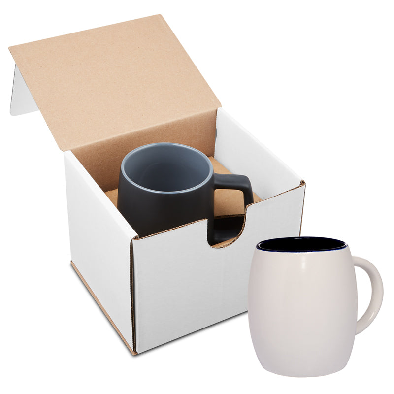 14 Oz. Morning Show Barrel Mug in Individual Mailer
