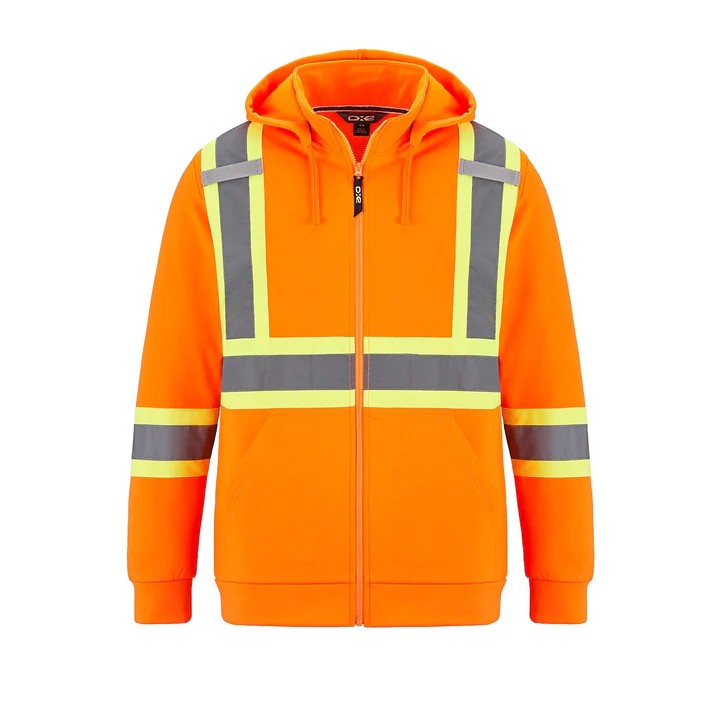Infinity Adult Hi-Vis Full Zip Hooded Sweatshirt w/Detachable Hood
