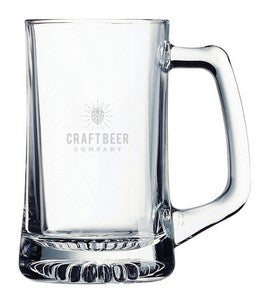 Rockstar Stein 25oz clear glass - Etched
