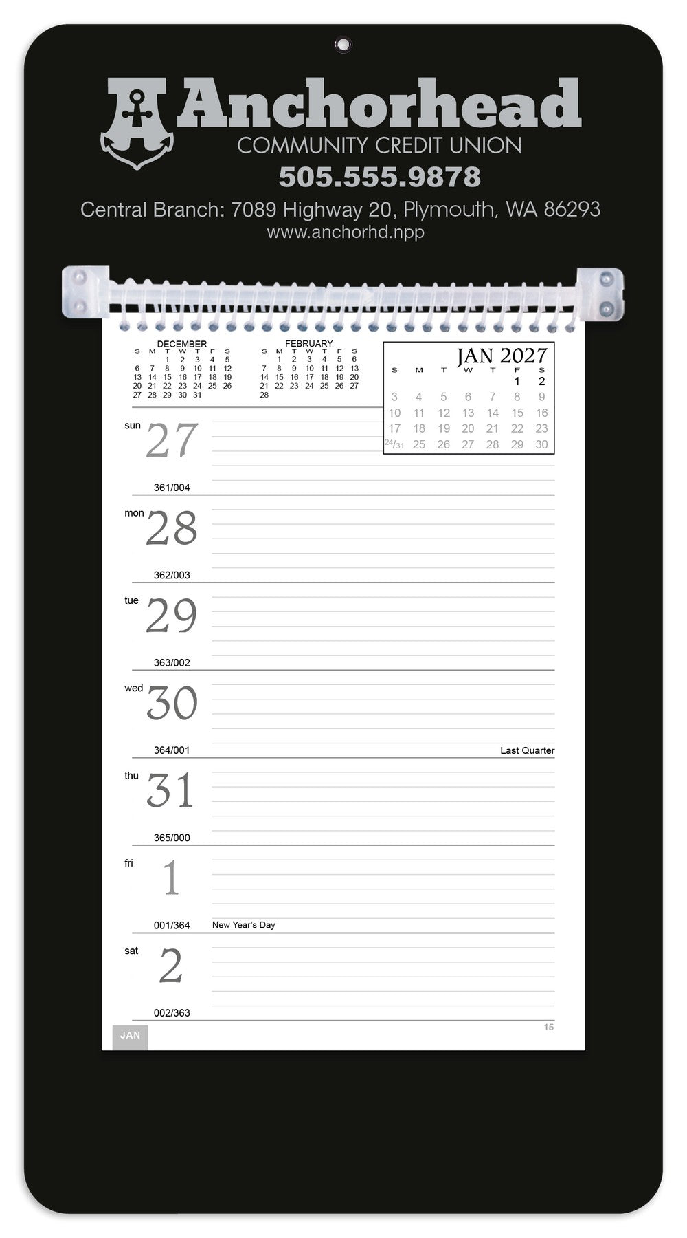 Triumph® Calendars Weekly Memo Calendar