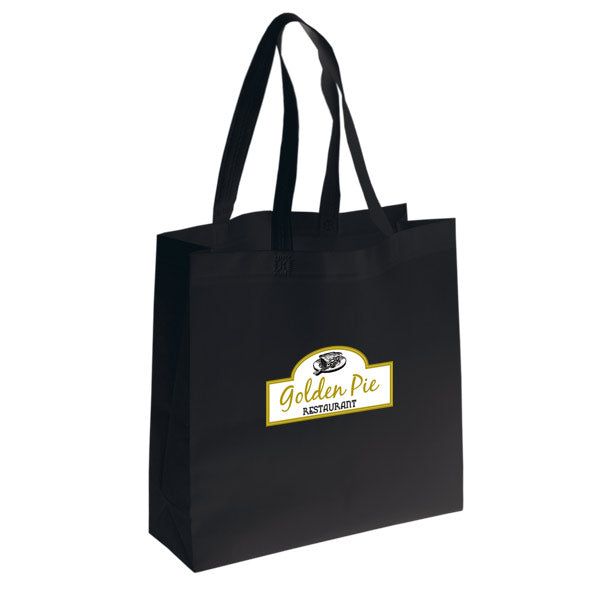 Non Woven Tote Bag: 16" W x 15" H x 6.5" D