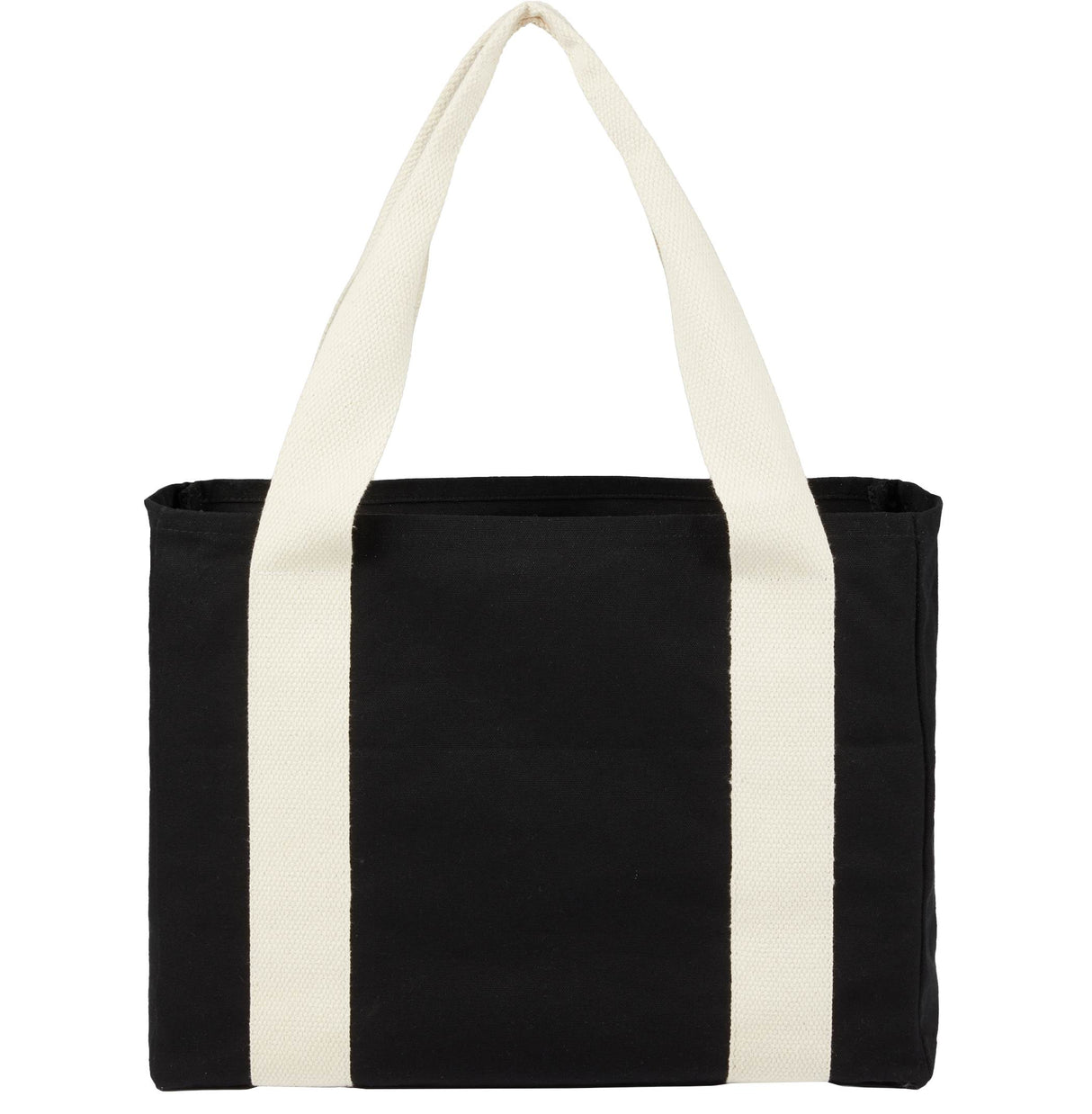 Black Cotton Tote w/ Cotton Handles