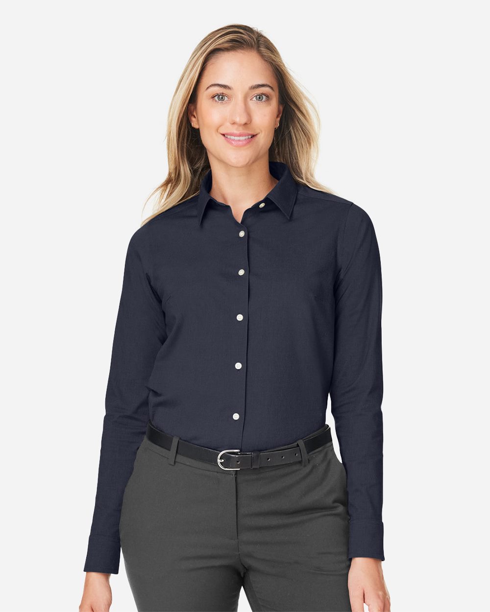 DEVON & JONES® Women's CrownLux Performance® Spencer Poplin Dress Shirt