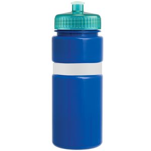 Blue/White Band/Translucent Aqua Lid Blank