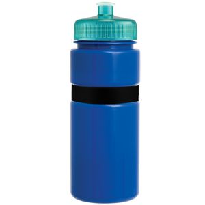Blue/Black Band/Translucent Aqua Lid Blank