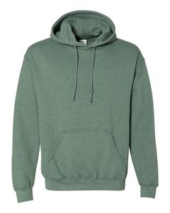 Heather Sport Dark Green Blank Front