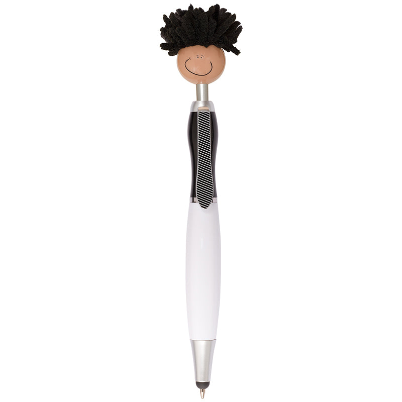 Multi-Cultural MopToppers® Screen Cleaner w/Stylus Pen (Tan Skin Color)