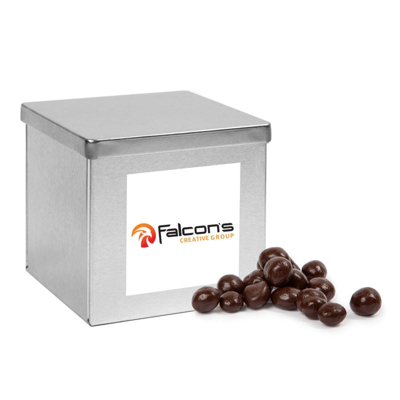Dark Chocolate Espresso Beans in Canister