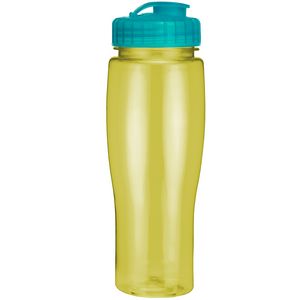 Yellow/Translucent Aqua Blue Lid Blank