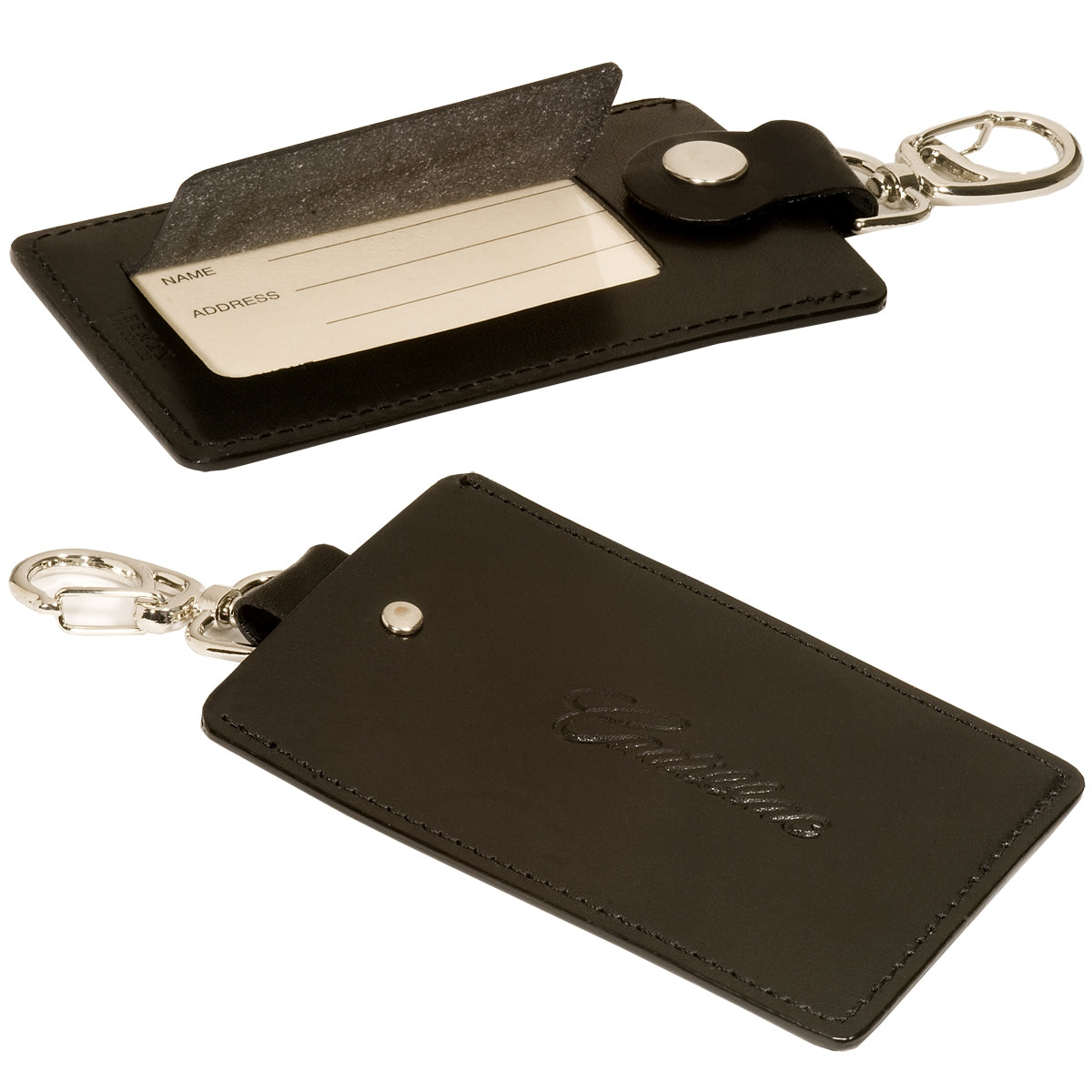 Freedom Swivel Hook Luggage Tag w/Silver Clasp