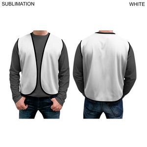 000556 Domestic Made Poplin Vest, Fully Sublimated front and back, Uniform, Volunteer, Safety Vest