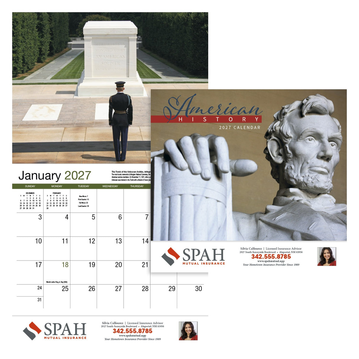HotLine® Products American History Appointment Calendar - Stapled