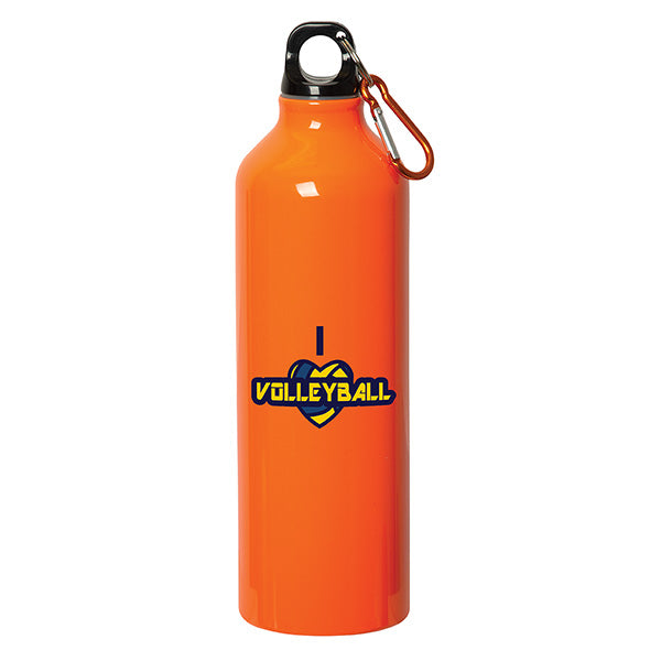 750 Ml (25 Fl. Oz.) Aluminum Water Bottle With Carabiner