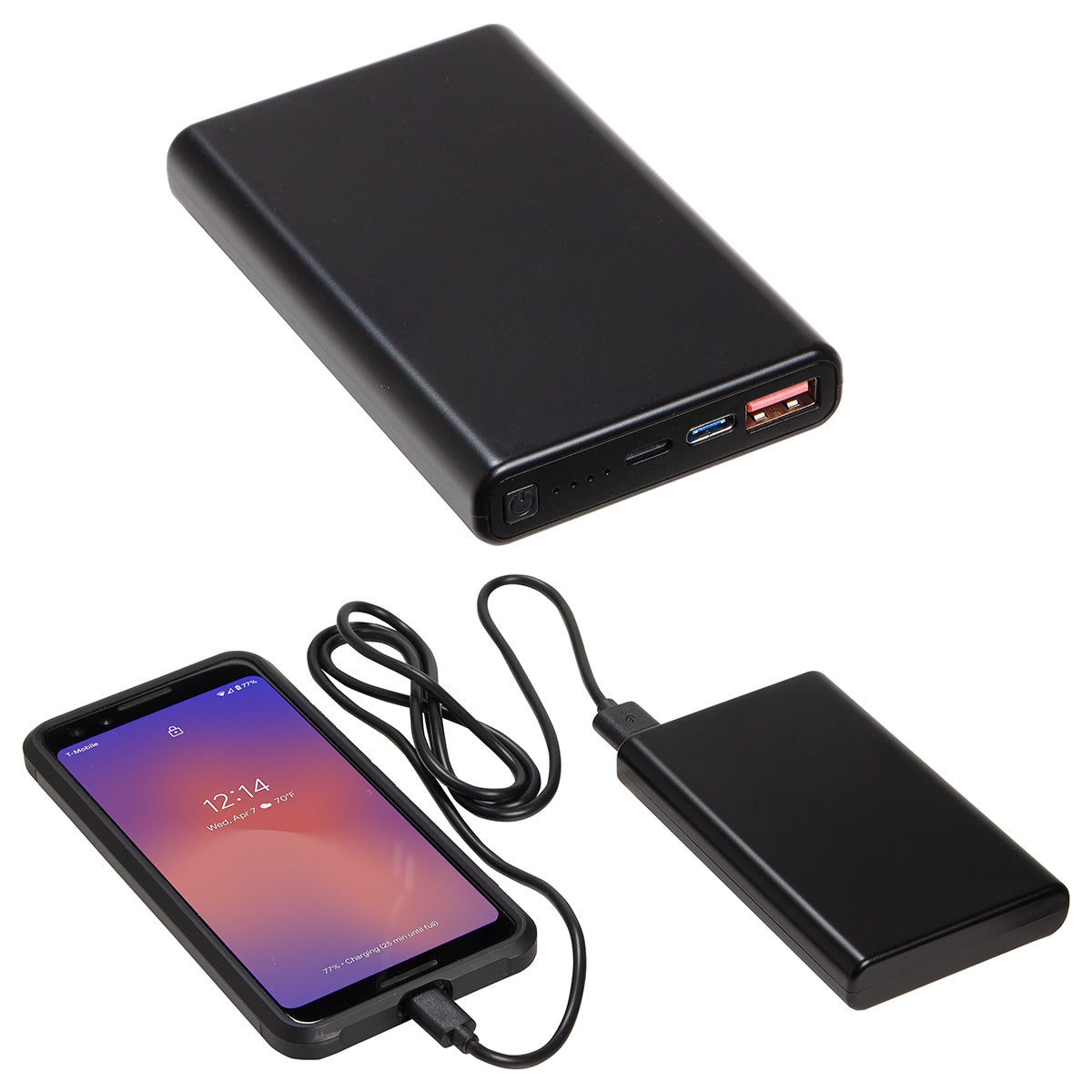 Elite 10000mAh 18W PD Power Bank with USB-C + Lightning Ports