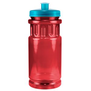 Translucent Red/Translucent Aqua Blue Lid Blank