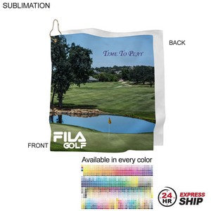 24Hr Express Ship- Microfiber Suede Shammy Golf Towel, Finished size 15x15, Sublimated
