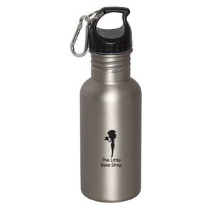 Wide Mouth 500 Ml (17 Fl. Oz.) Stainless Steel Water Bottle