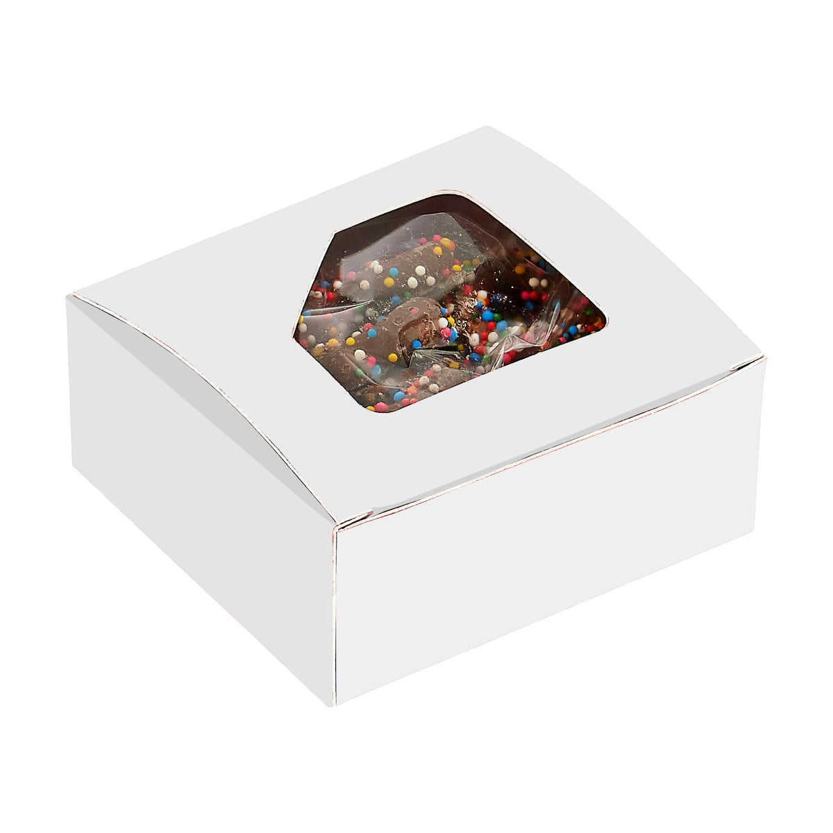 The Petite Pretzel Box - Milk Chocolate Pretzels with Rainbow Nonpareils