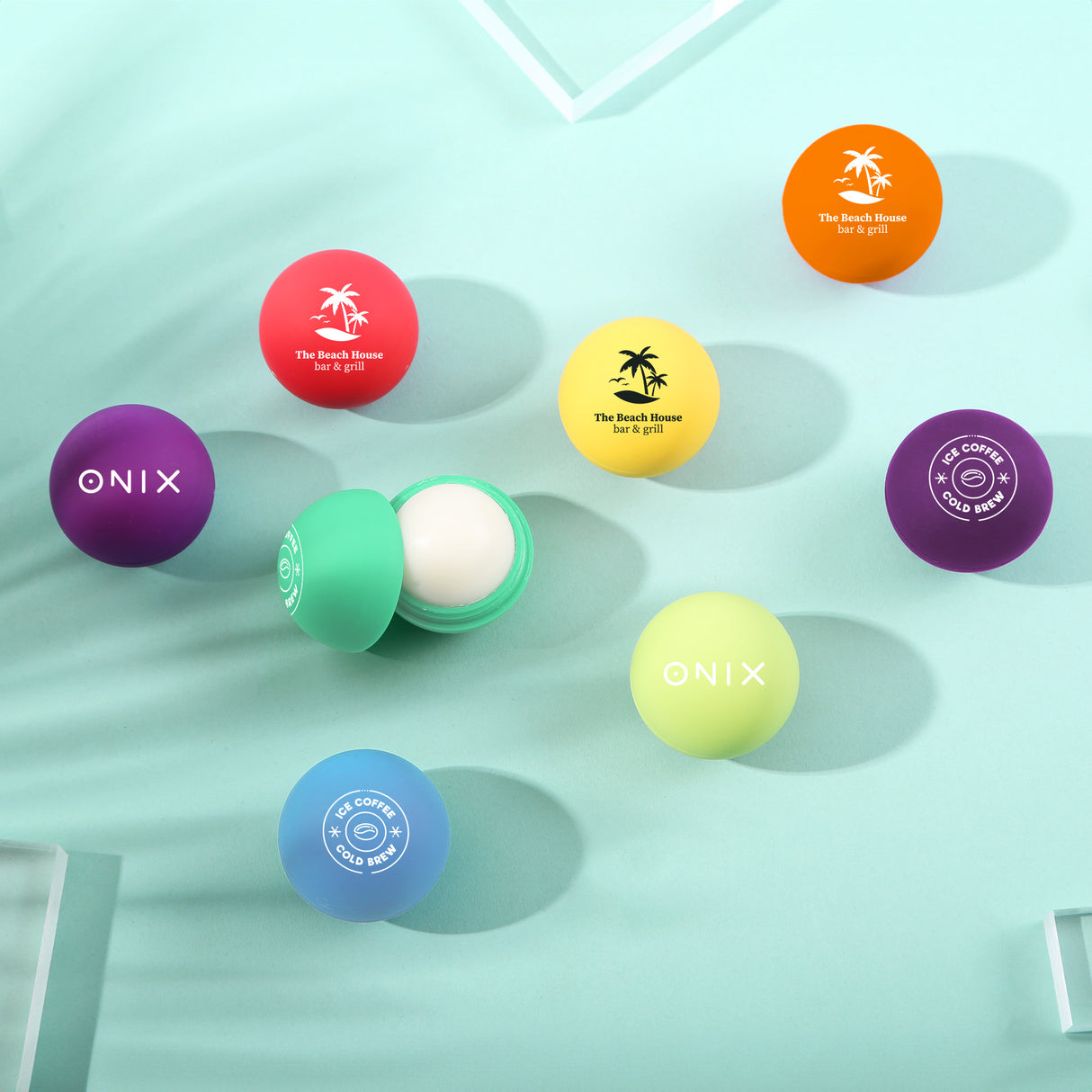 000010 Rubber Lip Balm Ball