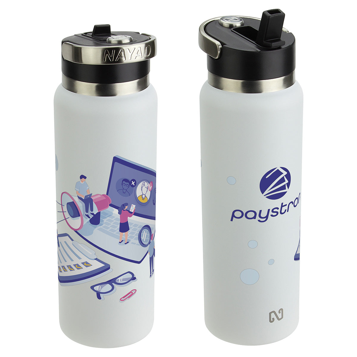 NAYAD® Ranger 40 oz Stainless Double-wall Bottle with Flip-Top Spout