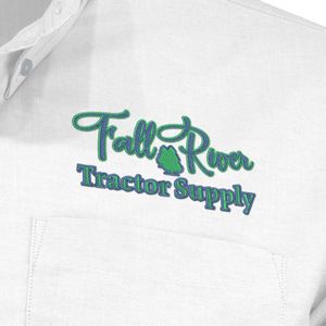 Embroidered Mens Long Sleeve Oxford Shirt