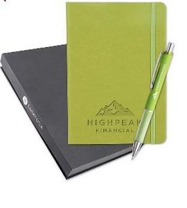 Debossed Bella Luna Brite Journal And Pen Set