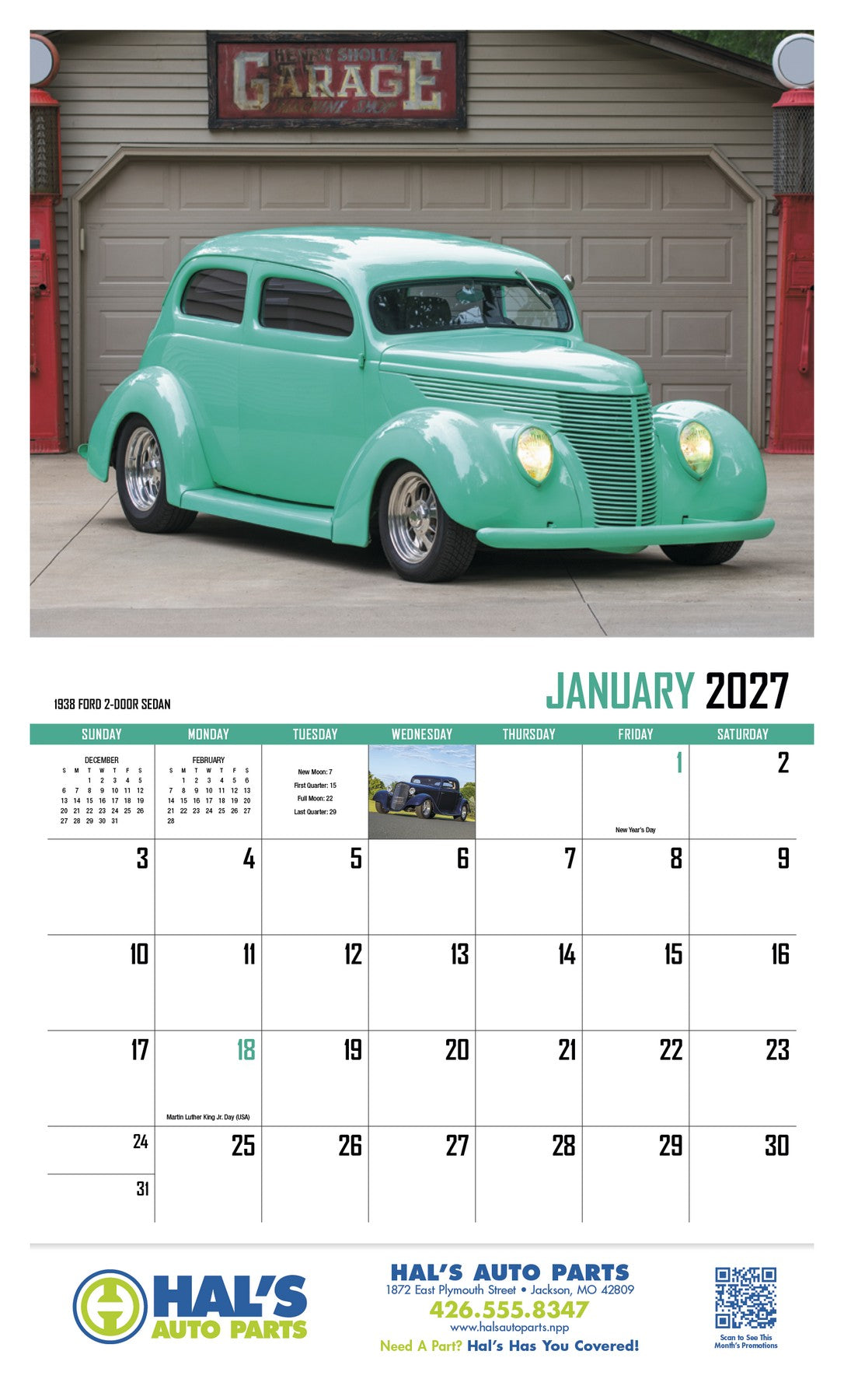 HotLine Products Street Rod Fever Appointment Calendar - Stapled open image