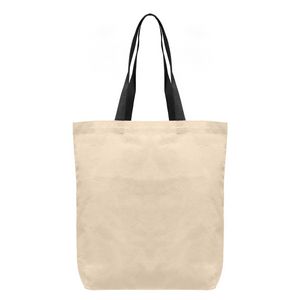 000767 Tonga - 5 oz Natural Cotton Tote w/ Color Straps