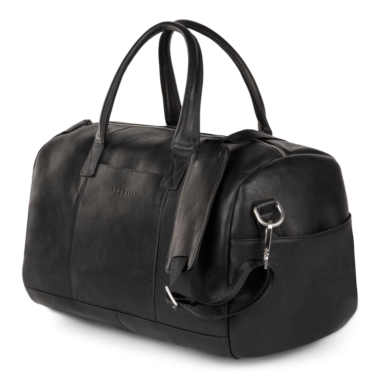 Bugatti Sartoria Leather Duffle bag - Black