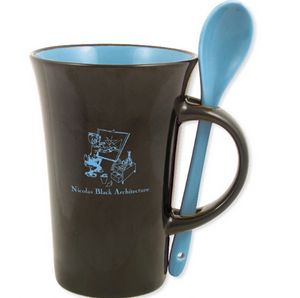 Latte Spoon Mug 12 oz.