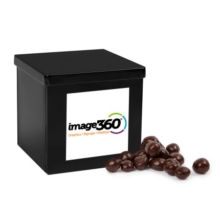 Dark Chocolate Espresso Beans in Canister