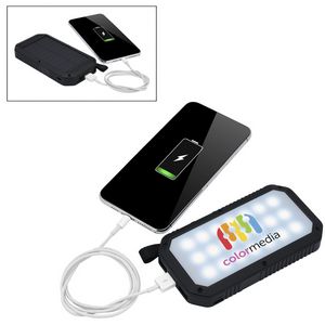 Trio Port Solar Charge LED Power Bank 8,000 mAh