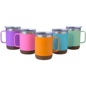 Saratoga Cork Bottom Brite Mug 12 Oz,