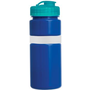 Blue/White Band/Translucent Aqua Lid Blank