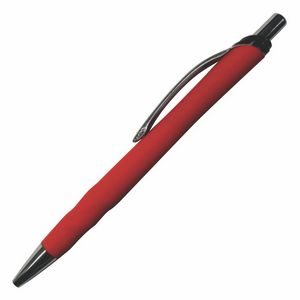 Vernon Plastic Rubberized Plunger Action Ballpoint Pen (3-5 Days)