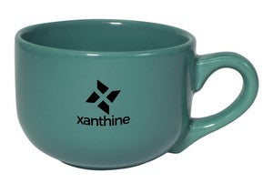Churchill Latte 16oz teal ceramic mug