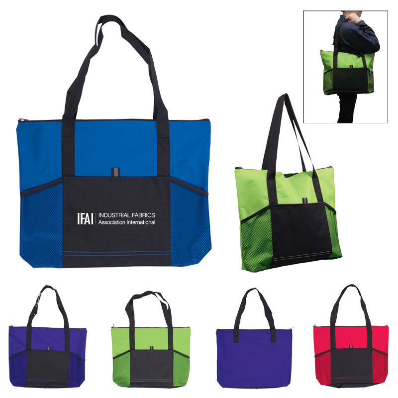 Jumbo Trade Show Tote w/Front Pockets