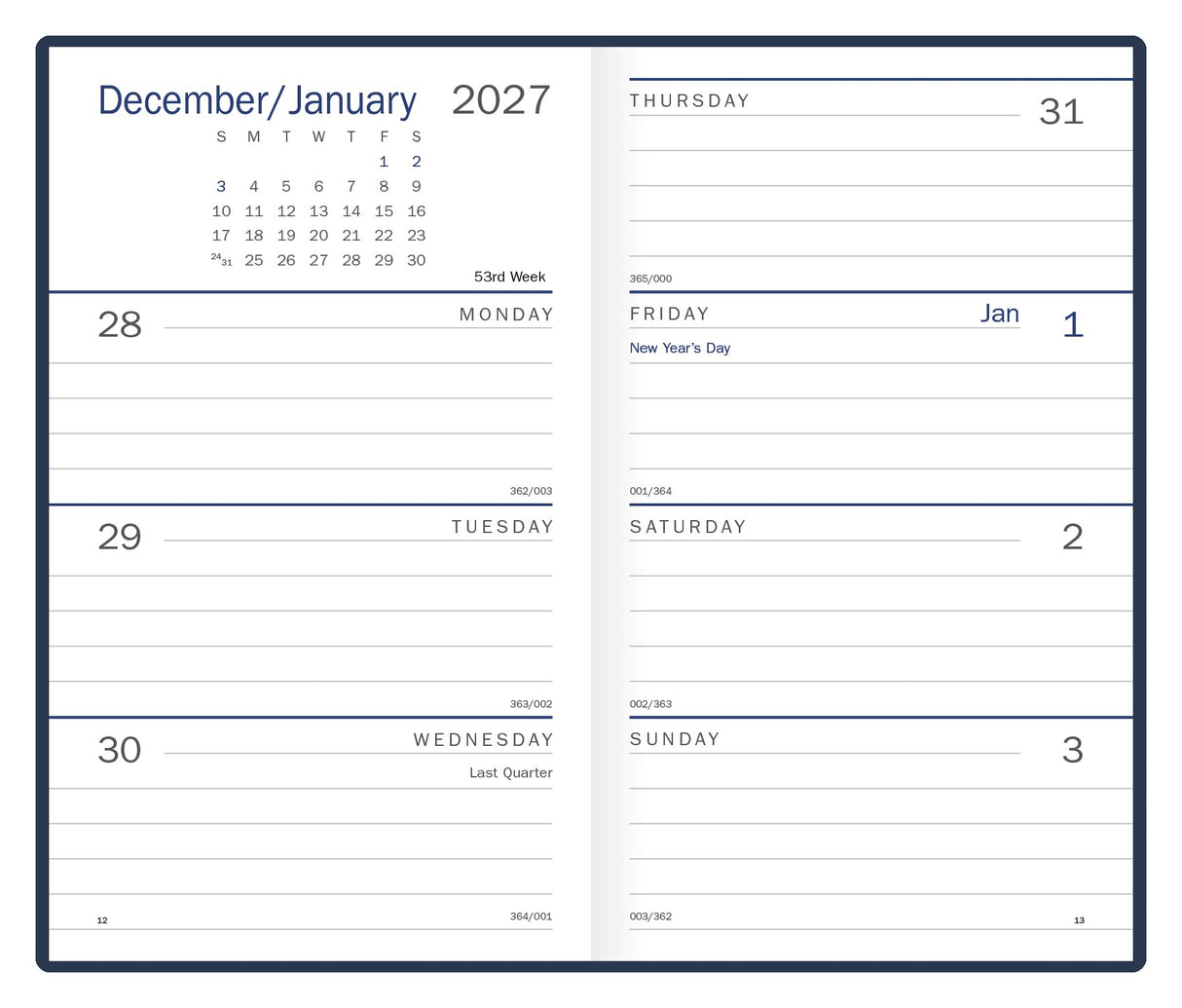 Triumph Calendars Standard Weekly Pocket Planner open image