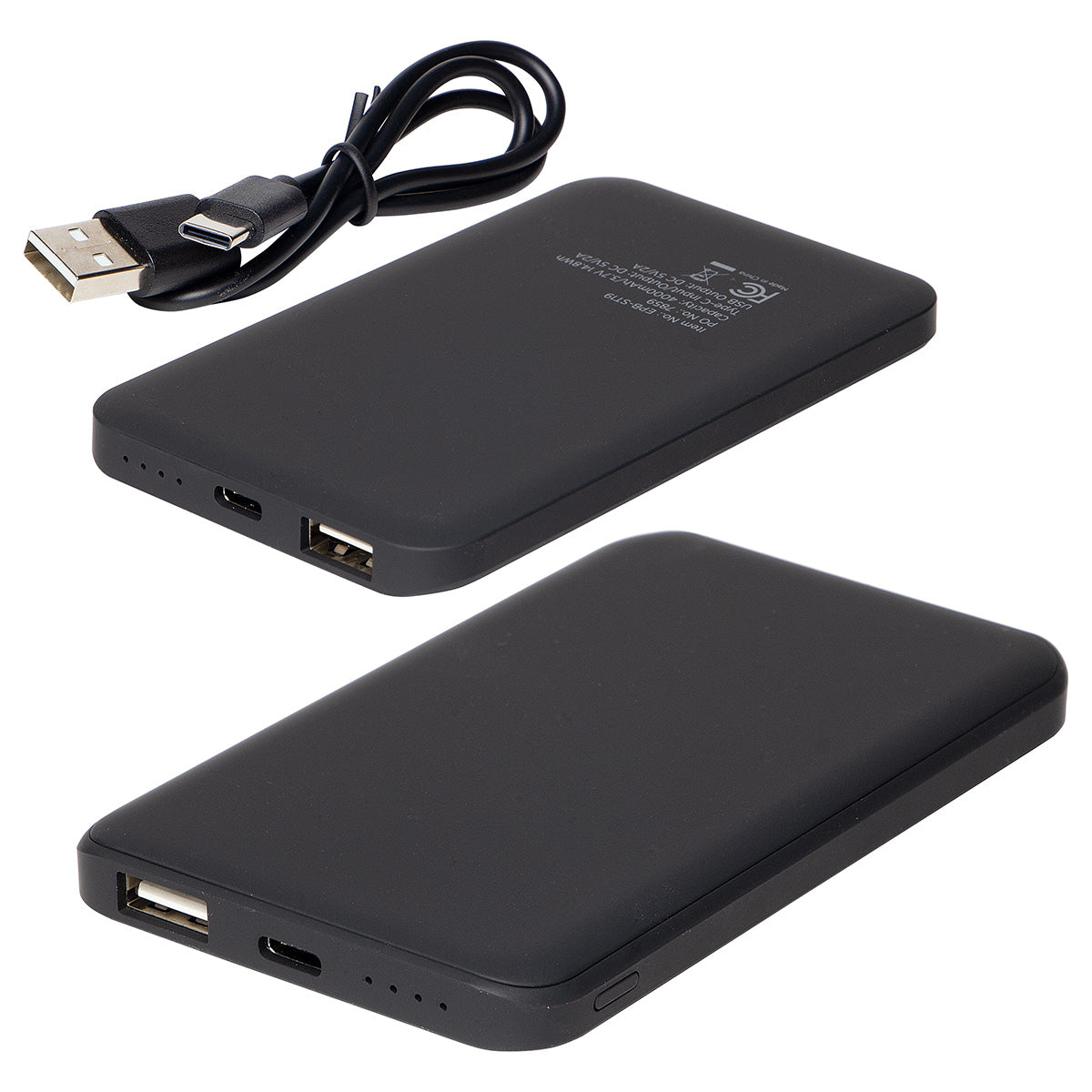 Soft-Touch 4000mAh Hi-Density Polymer Power Bank