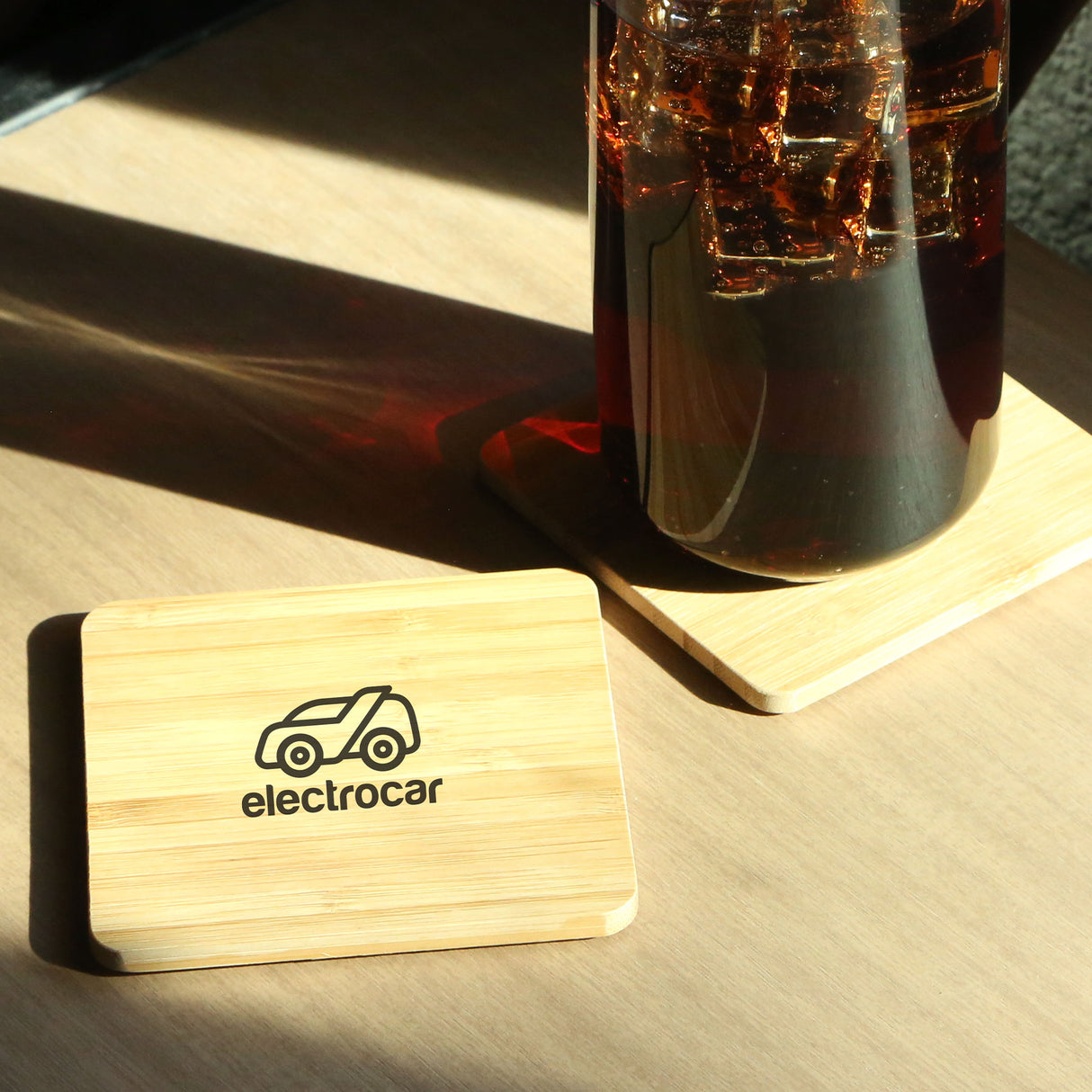 3.75" x 3.75" Bamboo Coaster