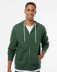 Independent Trading Co. Unisex Lightweight Full-Zip Hooded Sweatshirt