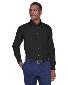 000169 Harriton Men's Easy Blend™ Long-Sleeve Twill Shirt with Stain-Release