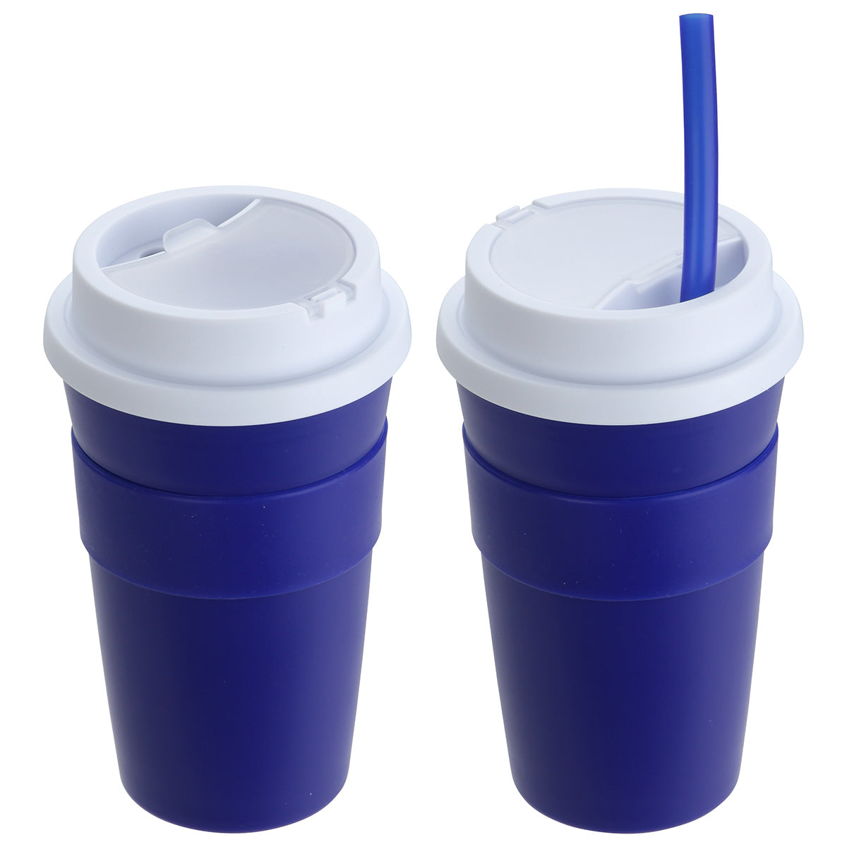 Bistro 14 oz Coffee Cup with Silicone Sleeve + Straw