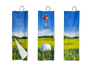 Sublimated Trifold Golf Towel 5×16