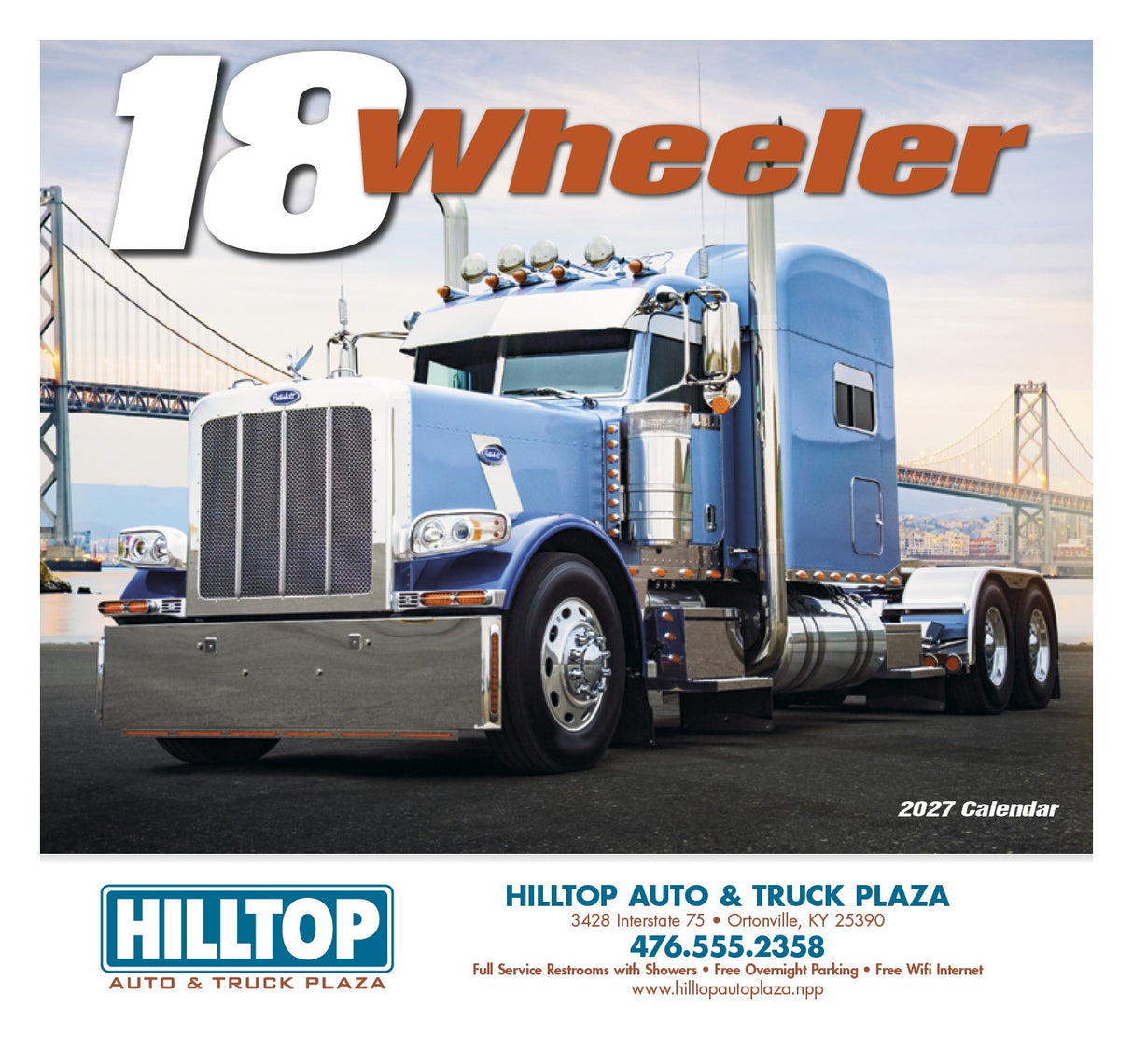 HotLine Products 18-Wheeler Wall Appointment Calendar - Stapled cover image