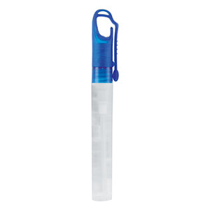 "SprayClip" 10 ml. Antibacterial Hand Sanitizer Spray Pump Bottle with Carabiner Clip Cap